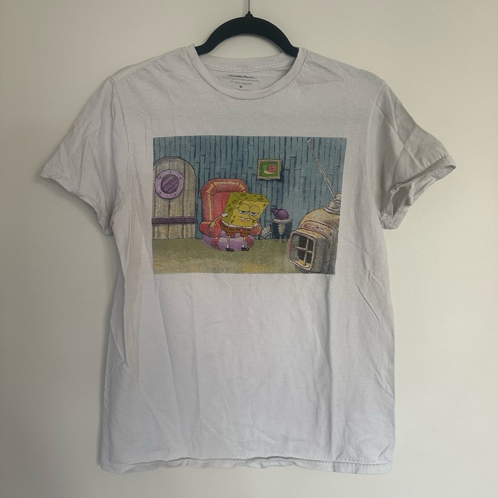 Cartoon Network × Nickelodeon Spongebob Graphic Tee‎ Size M EUC
